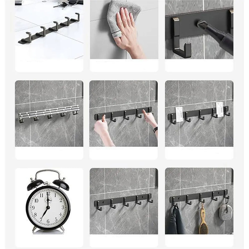 Kitchen and bathroom hangers load-bearing adhesive hooks strong adhesive towels bathroom walls without perforations wall mounted