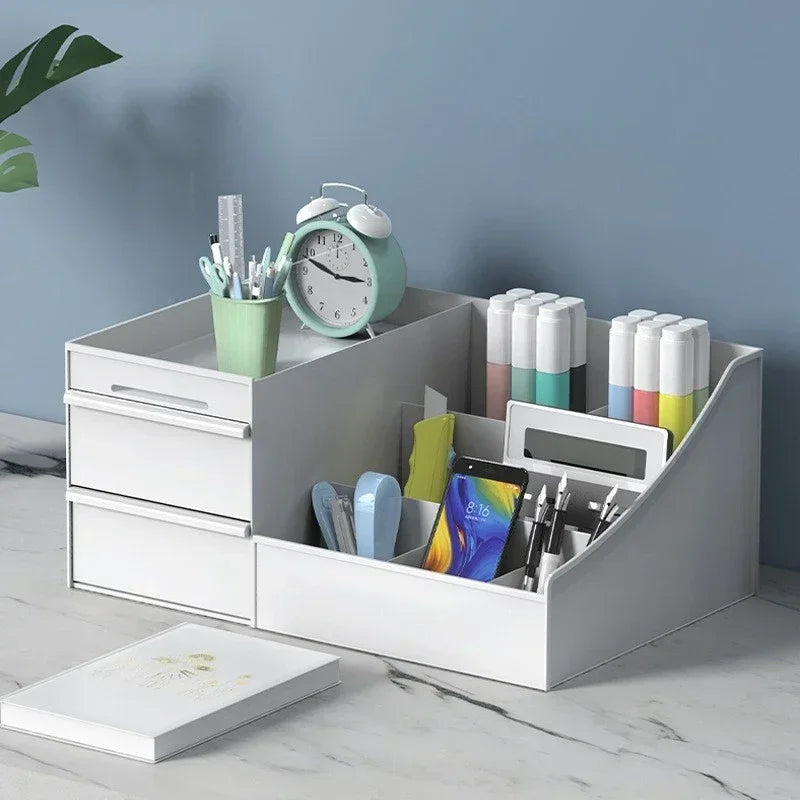 Large Capacity Cosmetic Storage Box Makeup Drawer Organizer Jewelry Nail Polish Makeup Container Desktop Sundries Storage Box