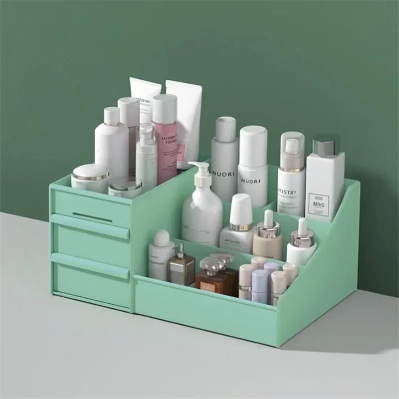 Large Capacity Cosmetic Storage Box Makeup Drawer Organizer Jewelry Nail Polish Makeup Container Desktop Sundries Storage Box