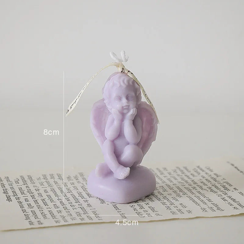 Scented Candle Room Decor Angel Shape Ins Nordic Style Relieve Fatigue and Increase Atmosphere for Festive Wedding Birthdays