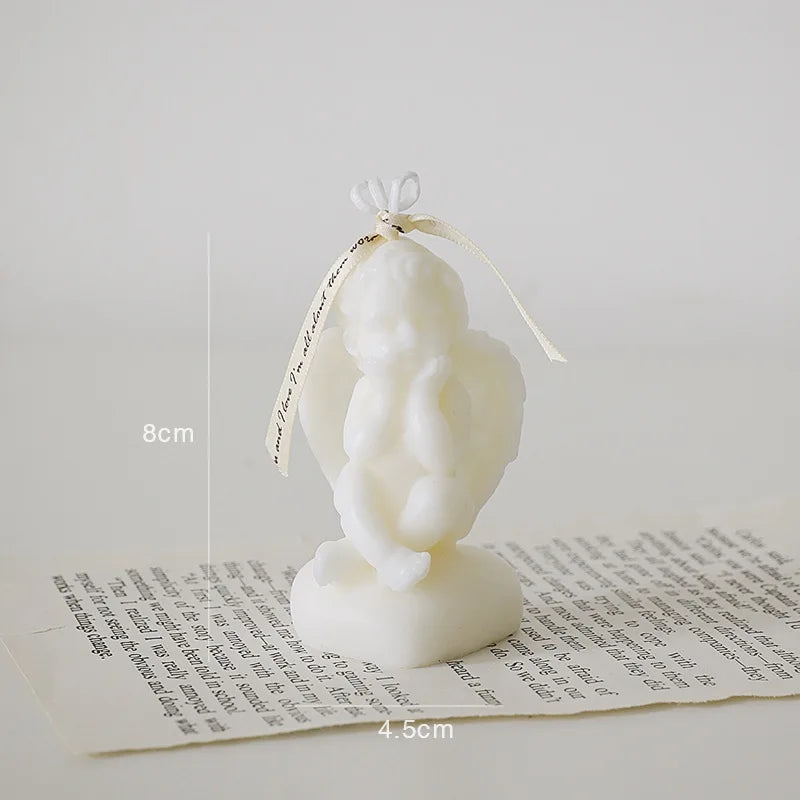 Scented Candle Room Decor Angel Shape Ins Nordic Style Relieve Fatigue and Increase Atmosphere for Festive Wedding Birthdays