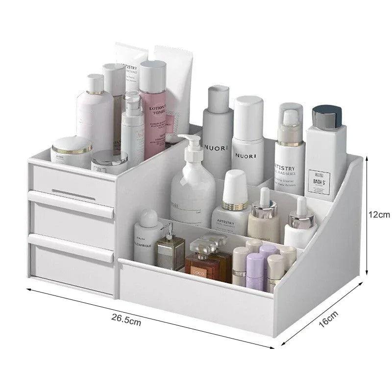 Large Capacity Cosmetic Storage Box Makeup Drawer Organizer Jewelry Nail Polish Makeup Container Desktop Sundries Storage Box