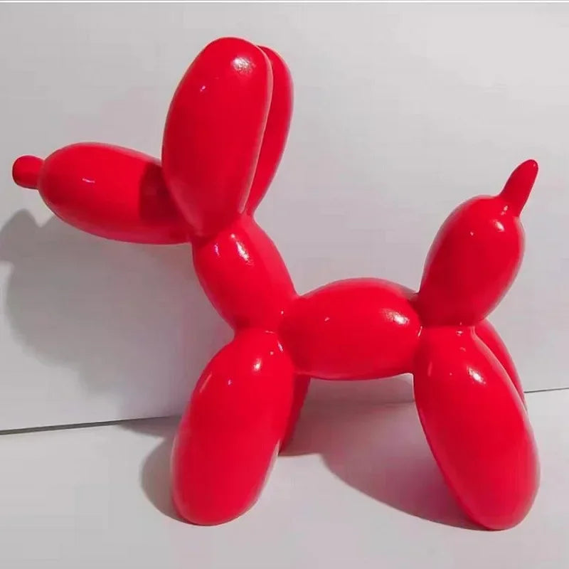 Figurine Animals Cake Art electroplating Dog Nordic Small Antiskid Statue Sculpture decorations living Dessert Mat Balloon Party