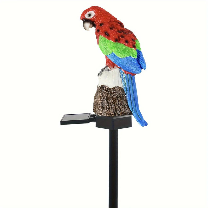 1 Pc Solar Sculpture Resin Owl Ground Plug Light Led Garden Lawn Courtyard Waterproof Animal Landscape Decoration Light