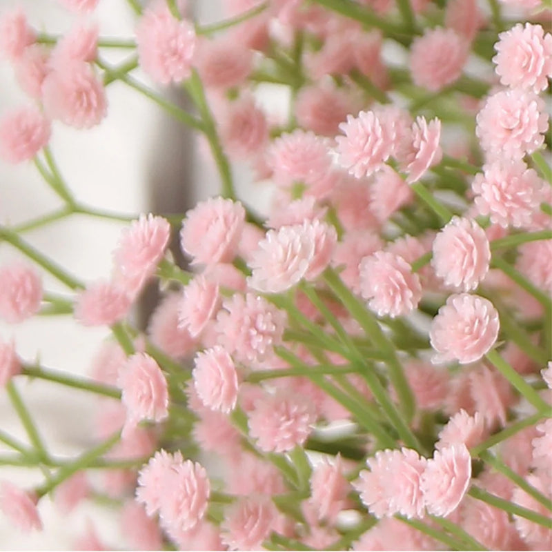108Heads 63cm Babies Breath Artificial Flowers Plastic Gypsophila DIY Floral Bouquets For Handmade Wedding Party Home Decoration