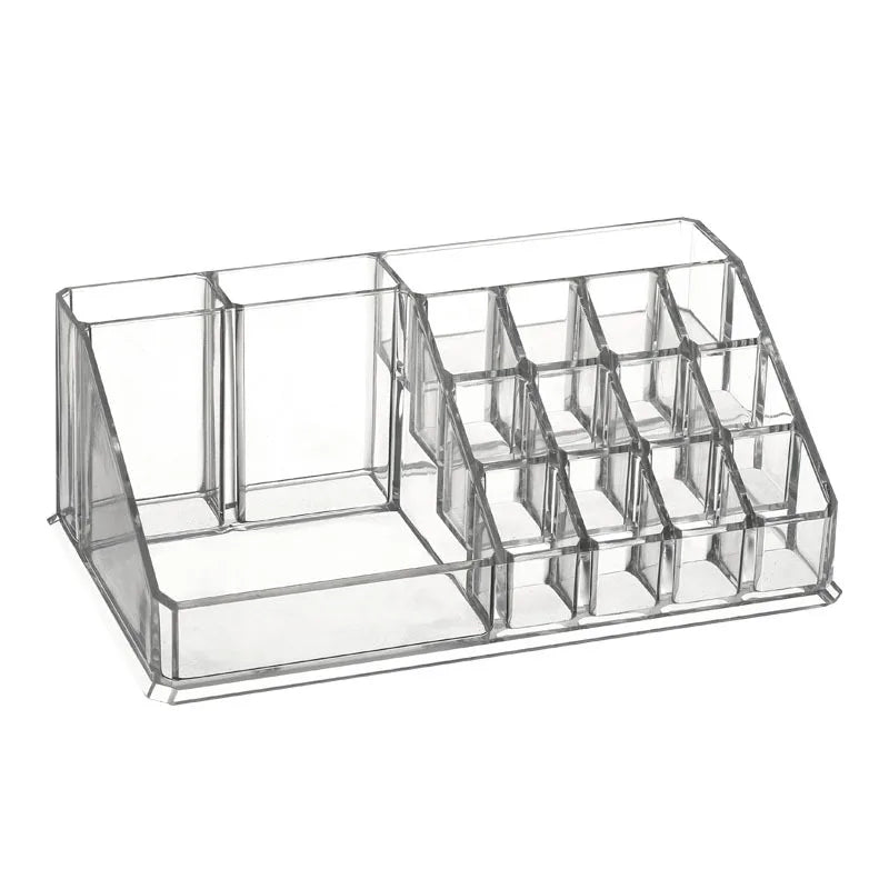 Transparent acrylic 3-5 grid makeup box,makeup brush bucket,makeup organizer,student desk pen holder jewelry storage box
