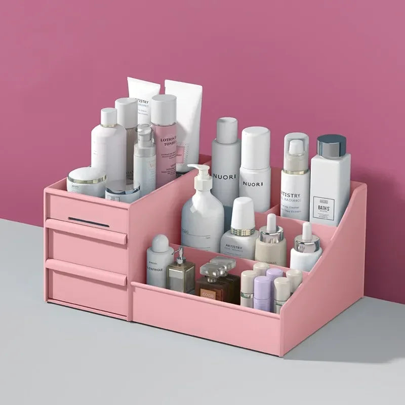 Large Capacity Cosmetic Storage Box Makeup Drawer Organizer Jewelry Nail Polish Makeup Container Desktop Sundries Storage Box