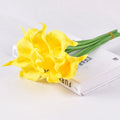 5Pcs Calla Artificial Flowers Calla Lily Fake Flower Bouquet For Wedding Bouquet Bridal Home Flower Decoration
