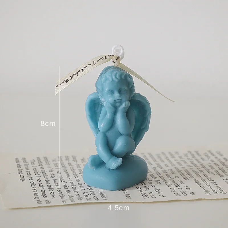 Scented Candle Room Decor Angel Shape Ins Nordic Style Relieve Fatigue and Increase Atmosphere for Festive Wedding Birthdays