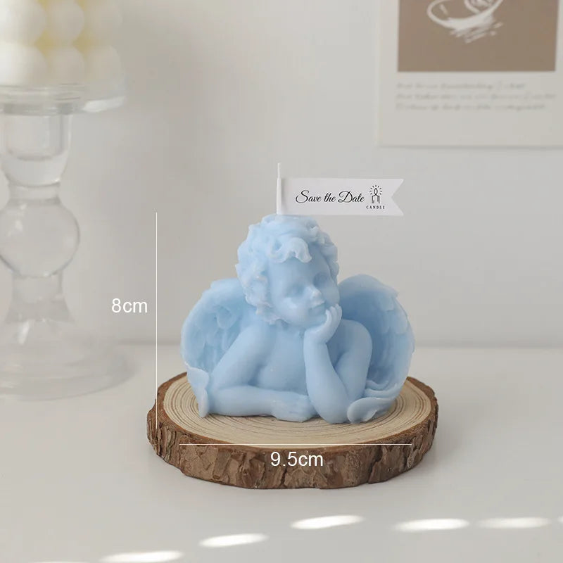 Scented Candle Room Decor Angel Shape Ins Nordic Style Relieve Fatigue and Increase Atmosphere for Festive Wedding Birthdays