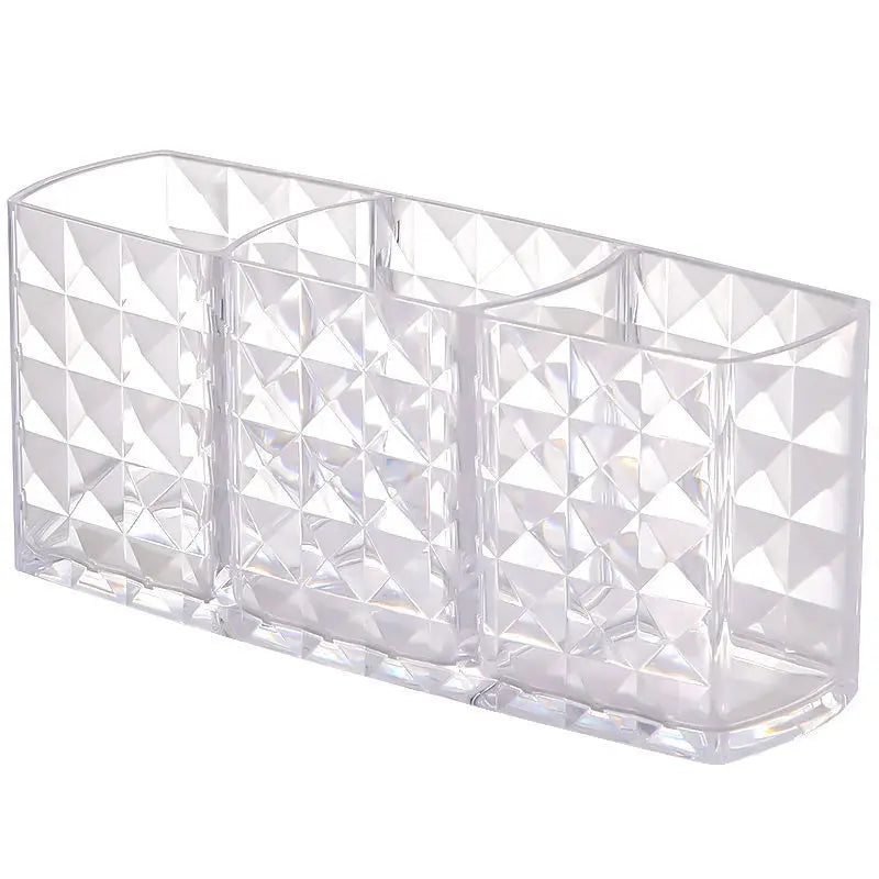 Transparent acrylic 3-5 grid makeup box,makeup brush bucket,makeup organizer,student desk pen holder jewelry storage box