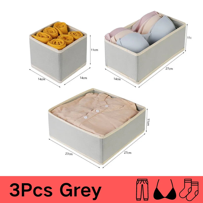 Underwear Organizers Of Cabinets And Drawers Wardrobe Clothes Bra Organizer For Underwear Socks Pants Home Foldable Storage Box