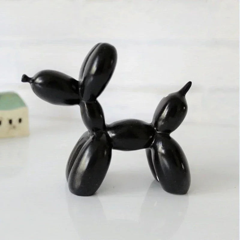 Figurine Animals Cake Art electroplating Dog Nordic Small Antiskid Statue Sculpture decorations living Dessert Mat Balloon Party