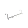 No Punching 5 Hooks Door Rear Hook Wrought Iron Clothes Bag Hanger Hat Sundries Storage Rack Hanger Home Bathroom Organizer