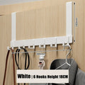 Door Hanger Storage 6 Hooks Over The Door Clothes Coat Hat Towel Hanger Home Organizer Rack Bathroom Kitchen Accessories Holder