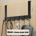 Door Hanger Storage 6 Hooks Over The Door Clothes Coat Hat Towel Hanger Home Organizer Rack Bathroom Kitchen Accessories Holder