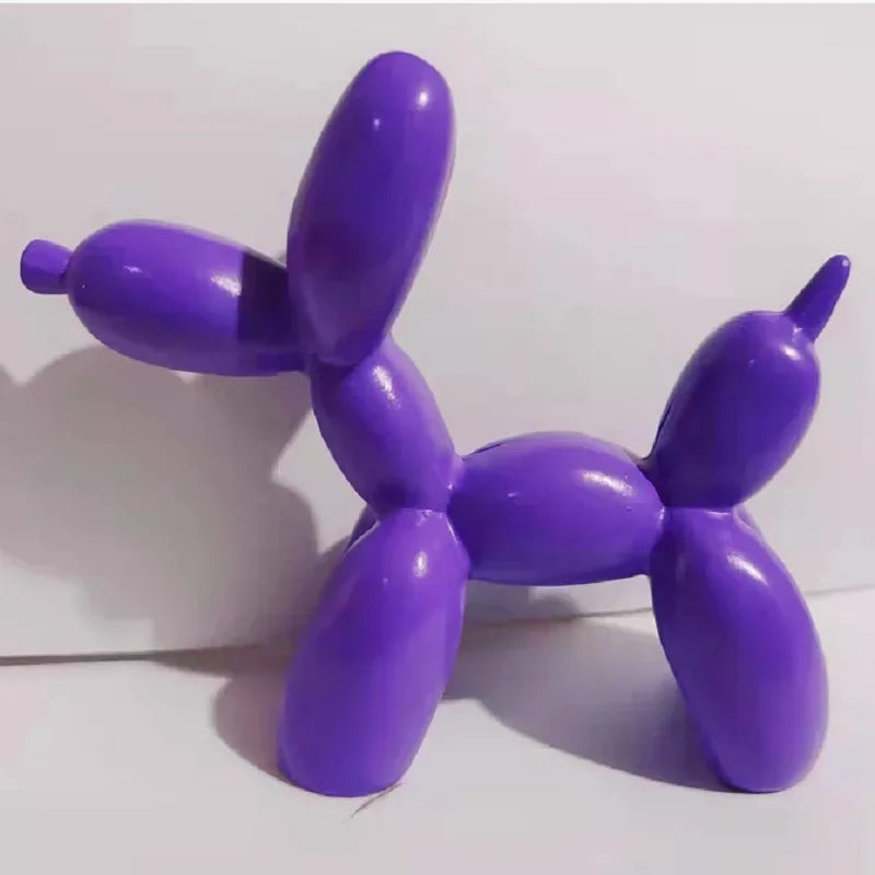 Figurine Animals Cake Art electroplating Dog Nordic Small Antiskid Statue Sculpture decorations living Dessert Mat Balloon Party