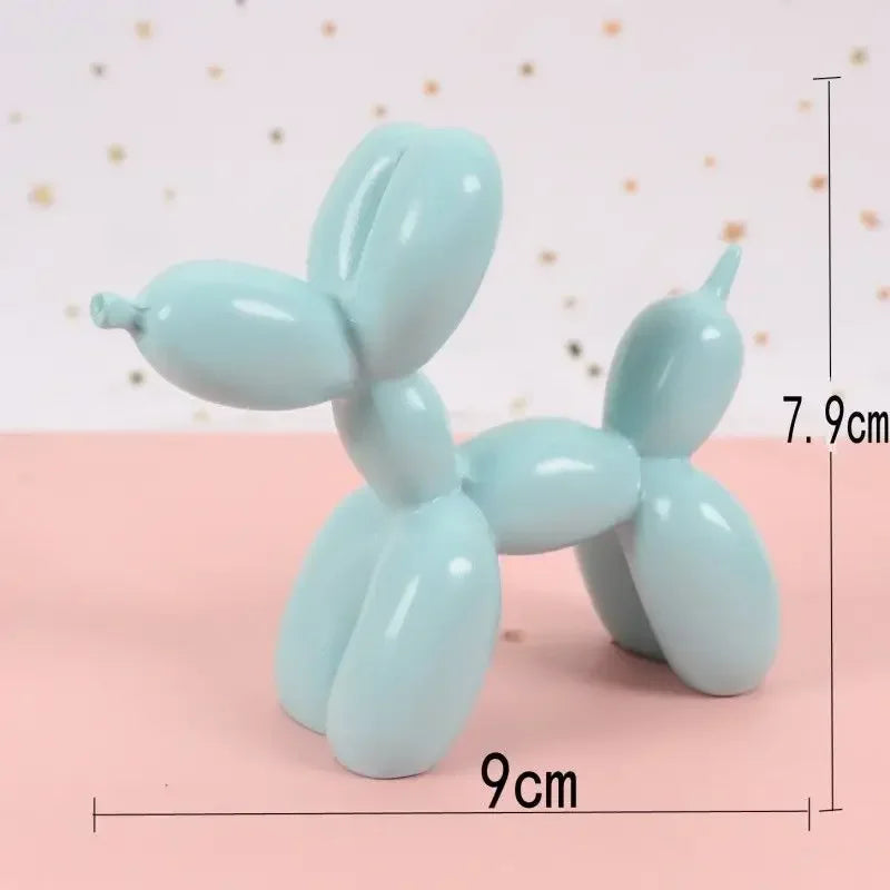 Figurine Animals Cake Art electroplating Dog Nordic Small Antiskid Statue Sculpture decorations living Dessert Mat Balloon Party