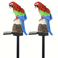 1 Pc Solar Sculpture Resin Owl Ground Plug Light Led Garden Lawn Courtyard Waterproof Animal Landscape Decoration Light