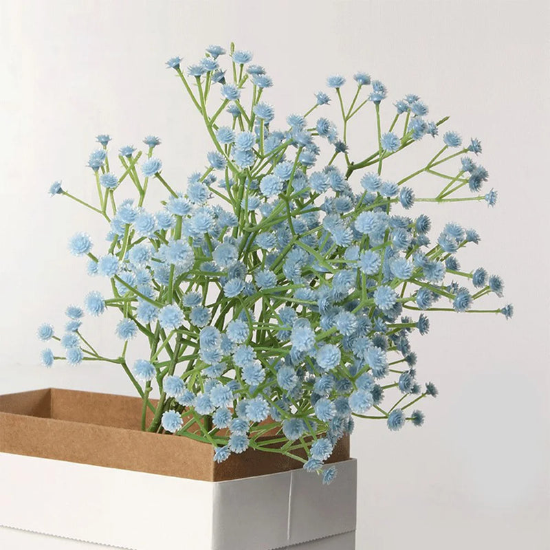 108Heads 63cm Babies Breath Artificial Flowers Plastic Gypsophila DIY Floral Bouquets For Handmade Wedding Party Home Decoration