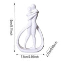 Contemporary Embrace Sculpture: Stylish Abstract Art Piece for Elegant Living Room & Home Decor
