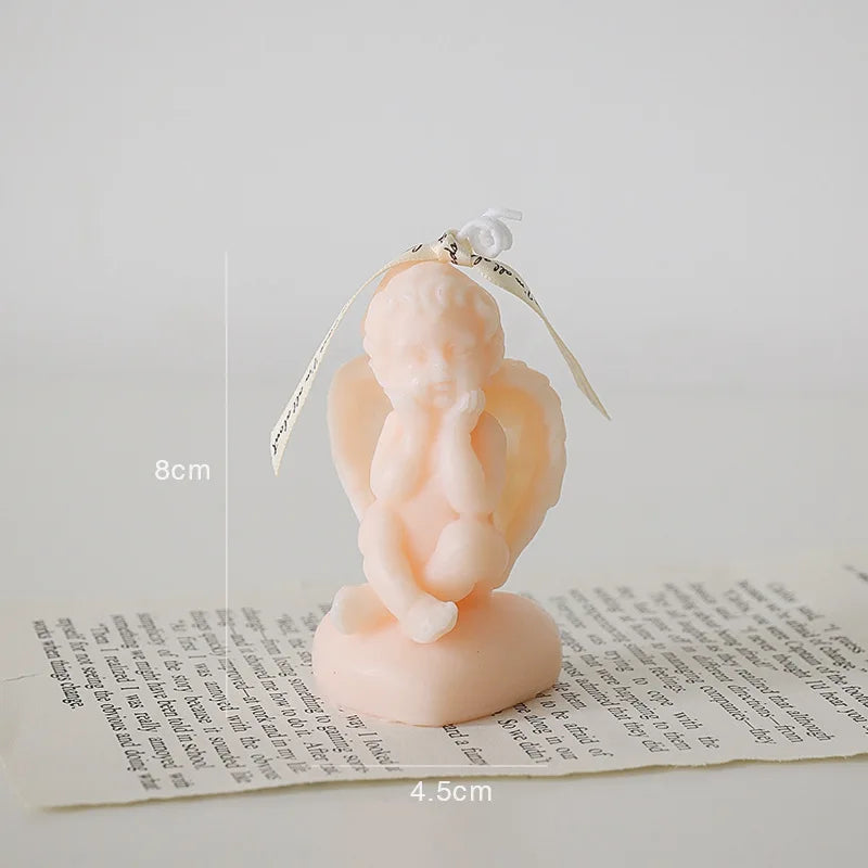 Scented Candle Room Decor Angel Shape Ins Nordic Style Relieve Fatigue and Increase Atmosphere for Festive Wedding Birthdays