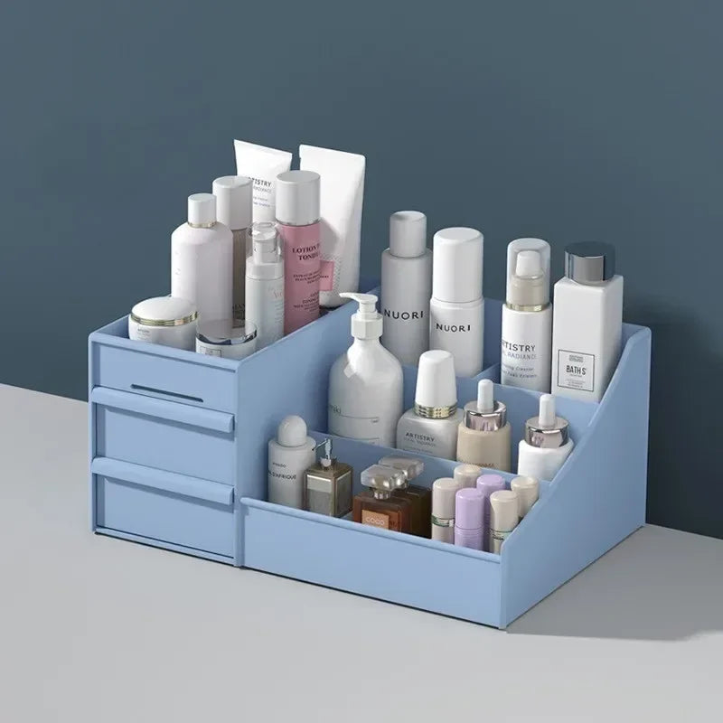 Large Capacity Cosmetic Storage Box Makeup Drawer Organizer Jewelry Nail Polish Makeup Container Desktop Sundries Storage Box